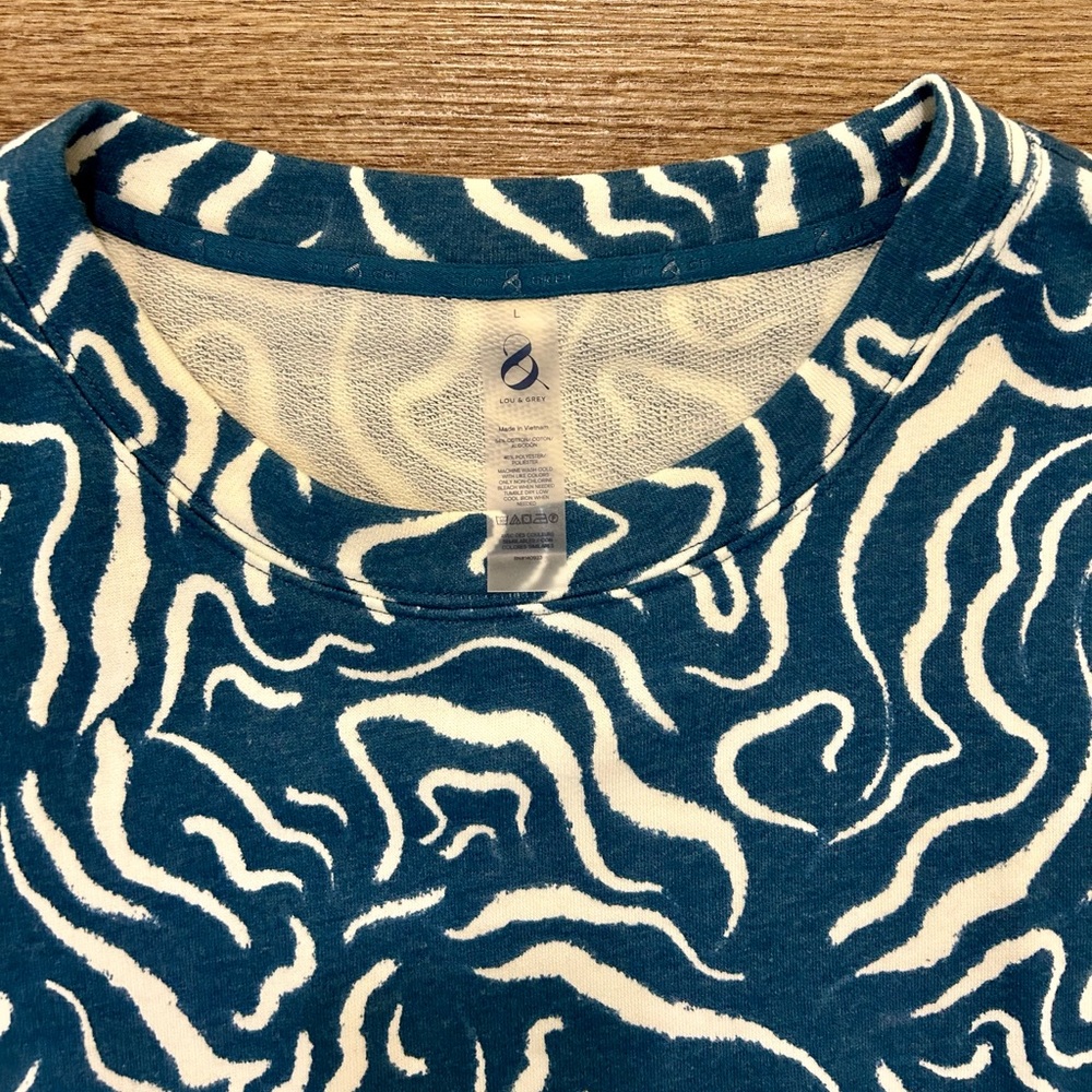 Lou & Grey Blue and White Patterned Dress - Picture 5 of 8